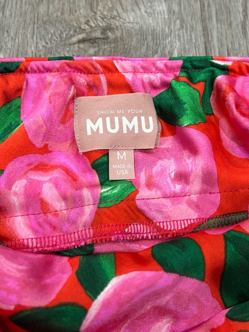 Show Me Your MuMu Taylor Tube Hot Pink Floral Strapless Mini Dress Sz m - Picture 8 of 10